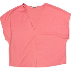 Coral Zara blouse